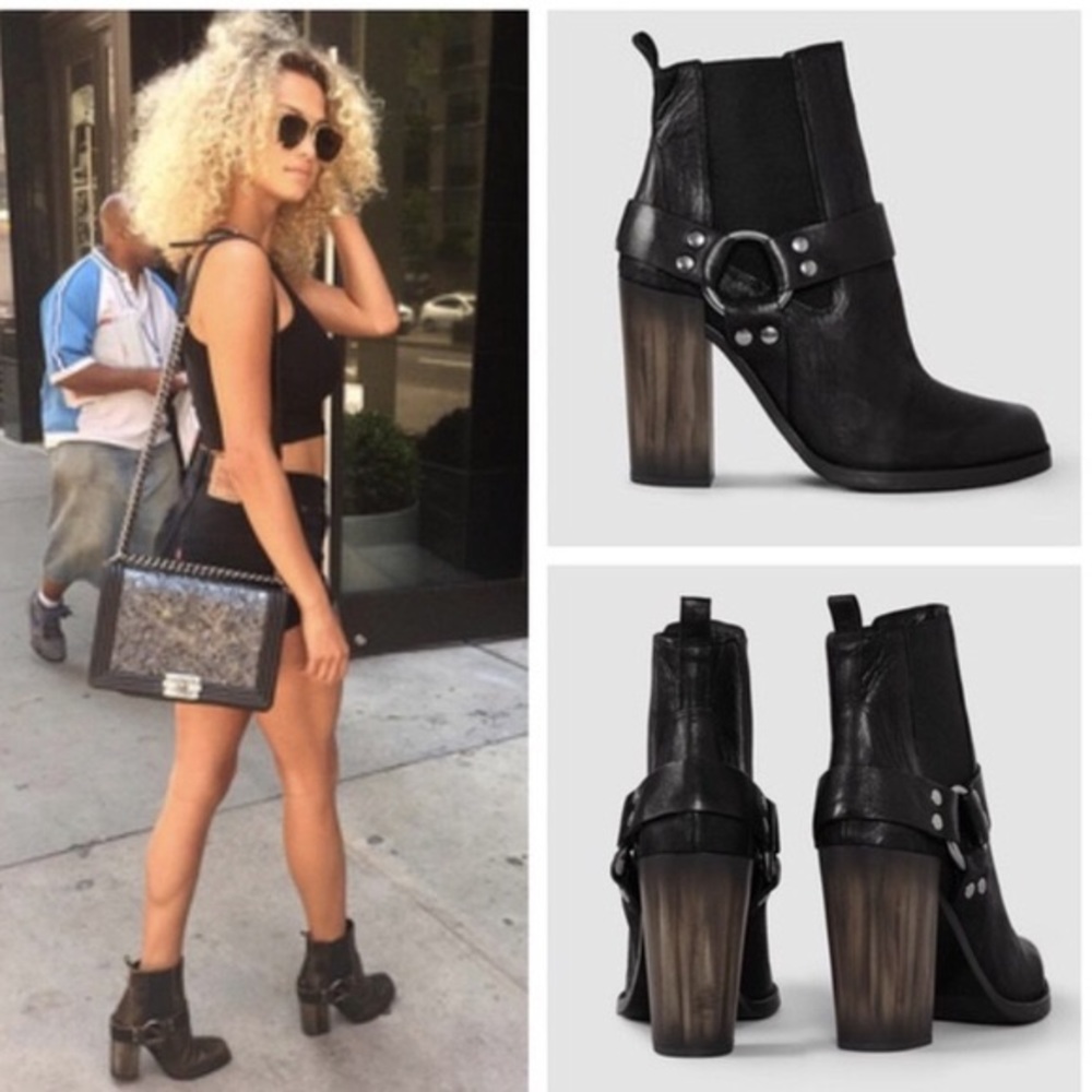 Allsaints Aiden Jules  black booties 8.5